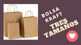 ✔️¿COMO HACER BOLSAS KRAFT DE DIFERENTES TAMAÑOS [upl. by Chabot424]