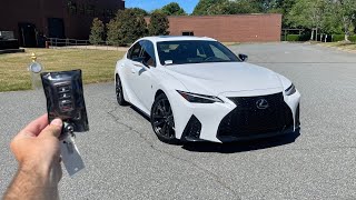 2024 Lexus IS350 F Sport Start Up Exhaust Test Drive Walkaround POV and Review [upl. by Anoo]