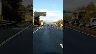 Storm Damage Already on M9 Motorway Falkirk District Scotland UK [upl. by Ttessil]