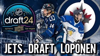 Winnipeg Jets Draft Markus Loponen 155th Overall [upl. by Kussell]