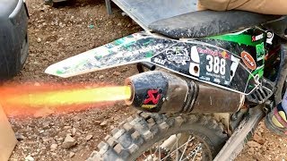 Akrapovic REV LIMITER RAW Sound Compilation🔥On Fire🔥KTM SXF 250 EnduroMotocross 🔰Dirtbike FreaX [upl. by Eentirb]