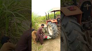 Tractor starts with motorcycle man🫣 viralvideo experiment shorts trending [upl. by Hugo70]