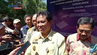 PEMKAB KLATEN amp KOMINFO RI LUNCURKAN LAYANAN INTERNET UMKM inewsyogya ytshort beritaviral [upl. by Bijan459]