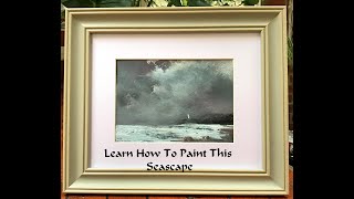 LEARN TO PAINT THIS SMALL SEASCAPE  PAINTING paintingseascapes paintsmallseascape [upl. by Atirehs778]