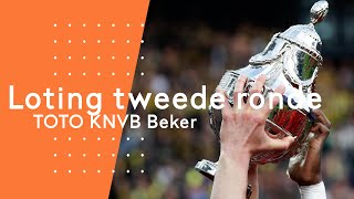 Loting tweede ronde TOTO KNVB Beker [upl. by Ardnuaed]