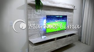 Painel de TV em MDF  Como fazer [upl. by Travax]