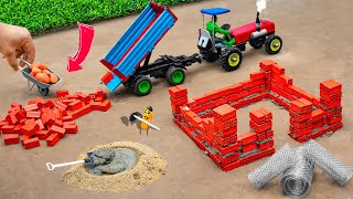 diy mini truck animal barn building construction science project sunfarming7533 [upl. by Dhruv]