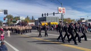 Carson High School Blue Thunder Marching Band NJROTC and FFA at 2024 Nevada Day Parade [upl. by Joshua]