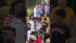 AlluArjuns Homecoming 🥹❤️  An emotional moment AlluAyaan AlluArha  Gulte [upl. by Latton487]