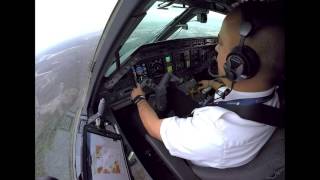 ERJ 145 LANDING AT MMMY RWY 11 [upl. by Nylasej]