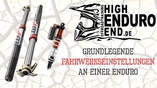 Enduro Tutorial 19  Fahrwerkseinstellungen Basic Part 1 [upl. by Atiuqa482]