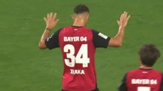 Granit Xhaka Goal Mönchengladbach vs Bayer Leverkusen 23 All Goals and Extended Highlights [upl. by Norreht]