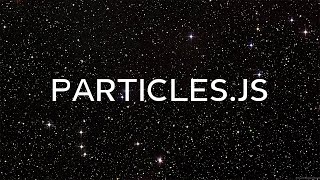 Create a dynamic background with ParticlesJS [upl. by Eelarak]