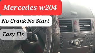 Mercedes W204 No Crank No Start Easy Fix [upl. by Roydd]