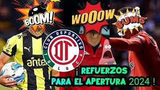 ¡ PRIMEROS REFUERZOS DE LOS DIABLOS ROJOS DE TOLUCA PARA EL APERTURA 2024  🤯🤯 [upl. by Owades]