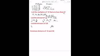 Difference between multiples and divisors in few minutes [upl. by Nero]