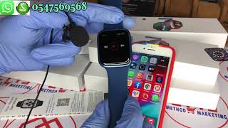 How to connect T500 Plus Max Smartwatch to your Phone Series 7 Clone BT CallsMusic Custom Dials [upl. by Ttergram]