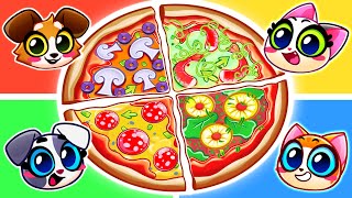 SO DELICIOUS AND SWEET 🤤 FUN INTERACTIVE PIZZA MAKING CHALLENGE 😻 PURR PURR [upl. by Arodoet]