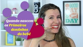 Quando nascem os primeiros dentinhos do bebê [upl. by Haidebej]