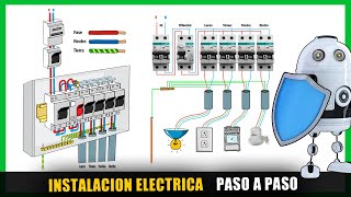 INSTALACION ELECTRICA de una casa paso a paso como armar el TABLERO ELECTRICO [upl. by Urbannai425]