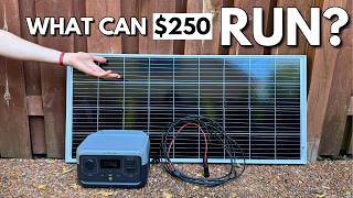 DirtCheap Solar Generator Setup  What Can It Power [upl. by Orlosky]