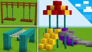 Minecraft How To Make a Playground 6 Ideas [upl. by Claudy615]