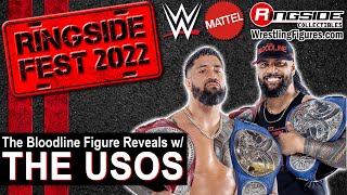 Ringside Fest 2022 Part I The Bloodline Mattel WWE Figure Reveals w Special Guests THE USOS [upl. by Adyht]