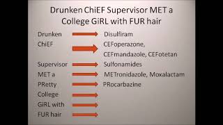 Drugs causing DISULFIRAM like reactions  pharmacology SKY MEDICAL MNEMONICS [upl. by Ahsoik691]