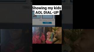 explaining dial up AOL to my 10 and 6 year old kids [upl. by Burhans]