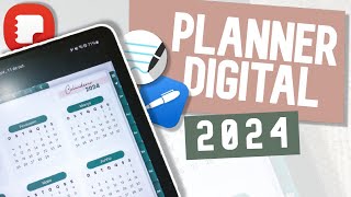 Planner Digital 2024 ✨ COMPLETO Samsung Notes Goodnotes e Noteshelf [upl. by Nadia759]