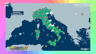 Le previsioni meteo del weekend  Weekly 26082023 [upl. by Lemcke]