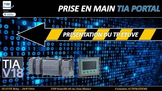 Présentation du TP détuve dune extrudeuse SIEMENSTIA PORTAL [upl. by Ronal754]