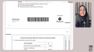 Edexcel GCSE Accounting May June 2019 Paper 2 Q1 [upl. by Deach]