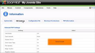 Joomla How to View System Information [upl. by Lavern663]