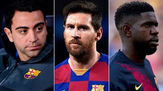 Barcelona News RoundUp ft Lionel Messis Future Xavi Hernandez Samuel Umtitis Injury amp La Masia [upl. by Sibyls]