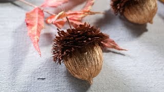 How to Make Paper Acorn Ornaments  Sunset [upl. by Elladine]