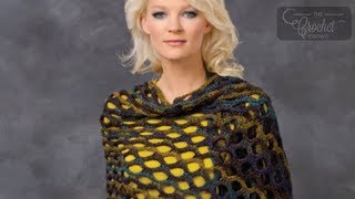 Easy Crochet Open Wave Shawl [upl. by Peltz]