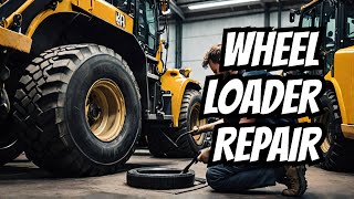 Fixing A Big Wheel Loaders Oil Leak Like A Pro Watch The Oil Seal Replacement In Action [upl. by Sabella]