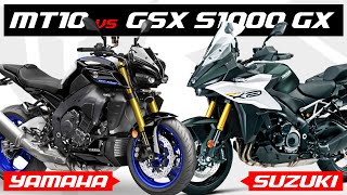 Supernaked Specs Battle Yamaha MT 10 vs Suzuki GSX S1000 GX [upl. by Etram413]