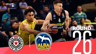 Partizan runs past ALBA  Round 26 Highlights  Turkish Airlines EuroLeague [upl. by Eneleuqcaj]