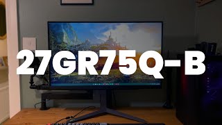 LG 27GR75QB  Overview amp Impressions  Best Budget Monitor For 2024 [upl. by Hilliary]