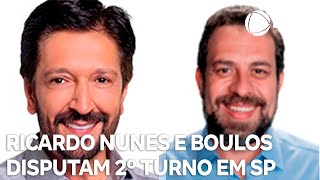 Ricardo Nunes e Guilherme Boulos disputarão o segundo turno em São Paulo [upl. by Ronald165]