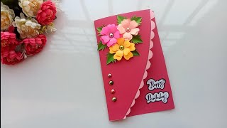 Beautiful Handmade Birthday cardBirthday card idea [upl. by Annovad415]