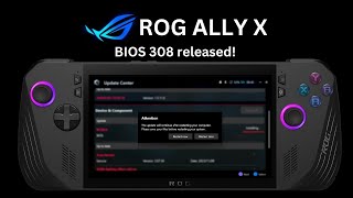 ROG Ally X BIOS 308 released Sound crackle amp Q2 Security Patch 17min install timelapse in 3min [upl. by Liryc243]