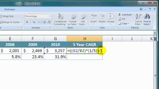 How to calculate a CAGR in Excel [upl. by Aicelef]