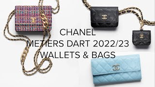 CHANEL METIERS DART COLLECTION 202223 ❤️ CHANEL WALLETS amp BAGS [upl. by Nivahb]