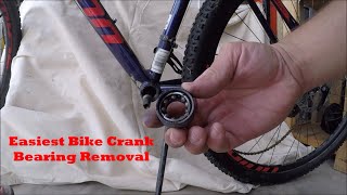 Easiest Bike Crank Bearing Removal [upl. by Omidyar]