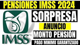 🔥IMPORTANTE NOTICIA SORPRESA ADULTOS MAYORES❗PODRÍA AUMENTAR PENSIONES IMSS hasta un 42 en 2024🔥 [upl. by Tessler]