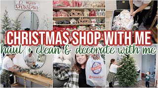 CHRISTMAS SHOP WITH ME  HAUL  CLEAN DECORATE FOR CHRISTMAS 2024  SPEND THE DAY WITH ME [upl. by Sellihca]