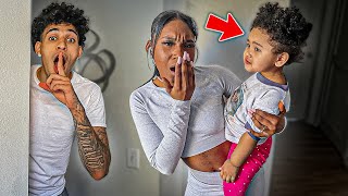 Leaving Baby Kinsley Home Alone Prank On Cierra she went off [upl. by Miza674]